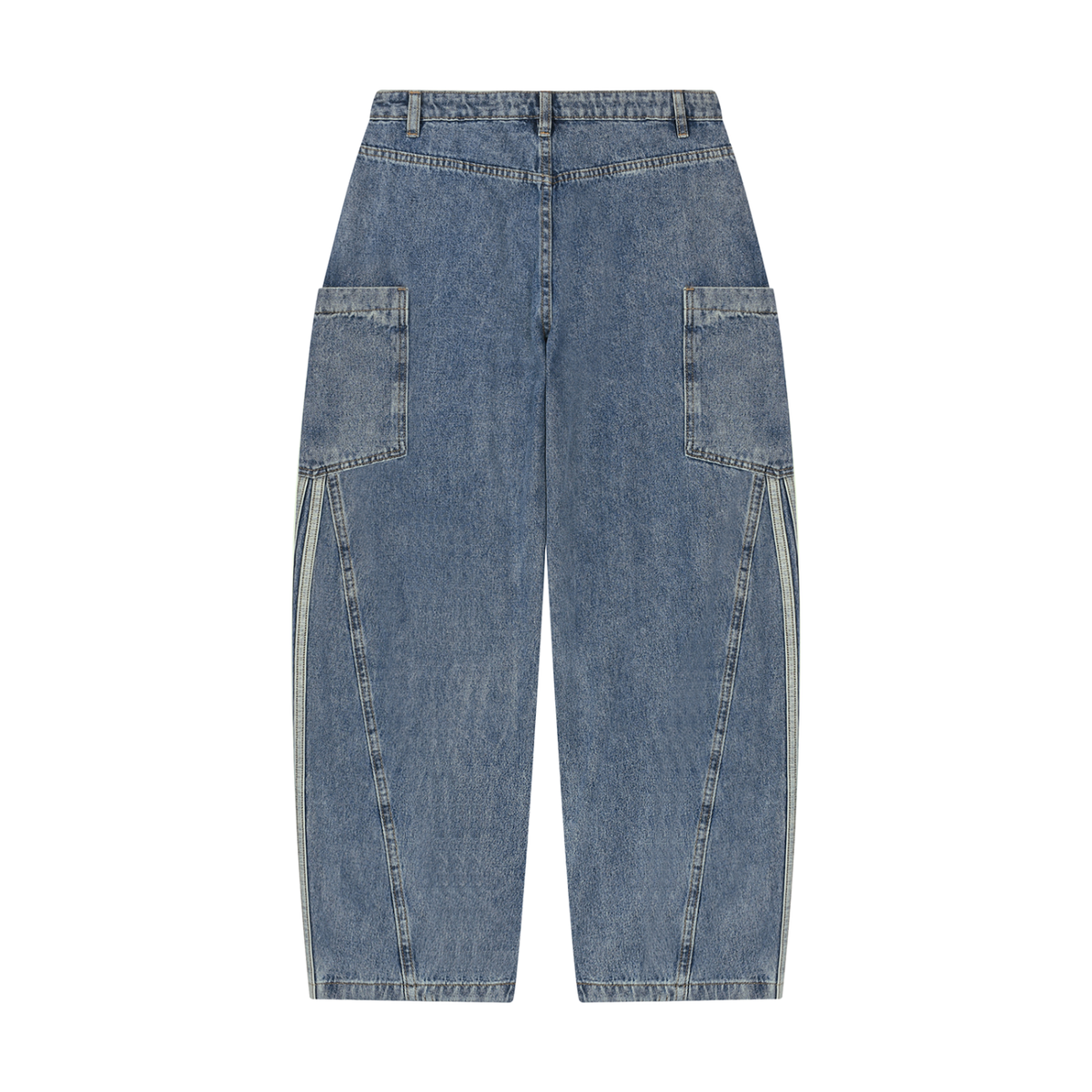 Women's Vintage Wash Barrel Leg Jeans ODMPOD