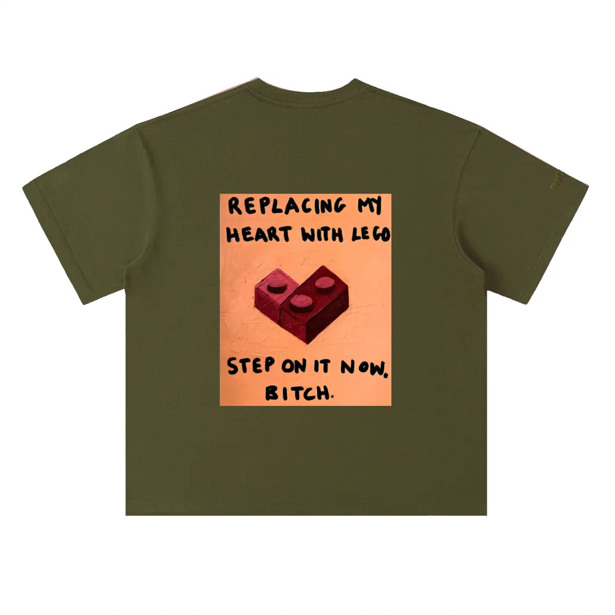 Heavyweight Drop Shoulder Cotton T-Shirt ODMPOD