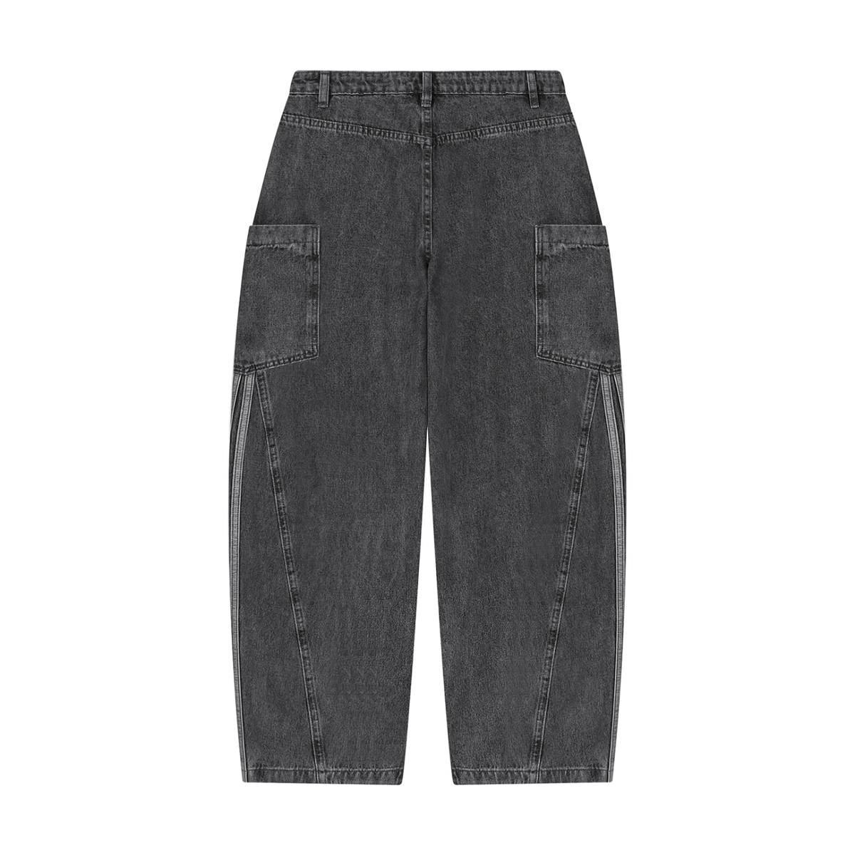 Women's Vintage Wash Barrel Leg Jeans ODMPOD