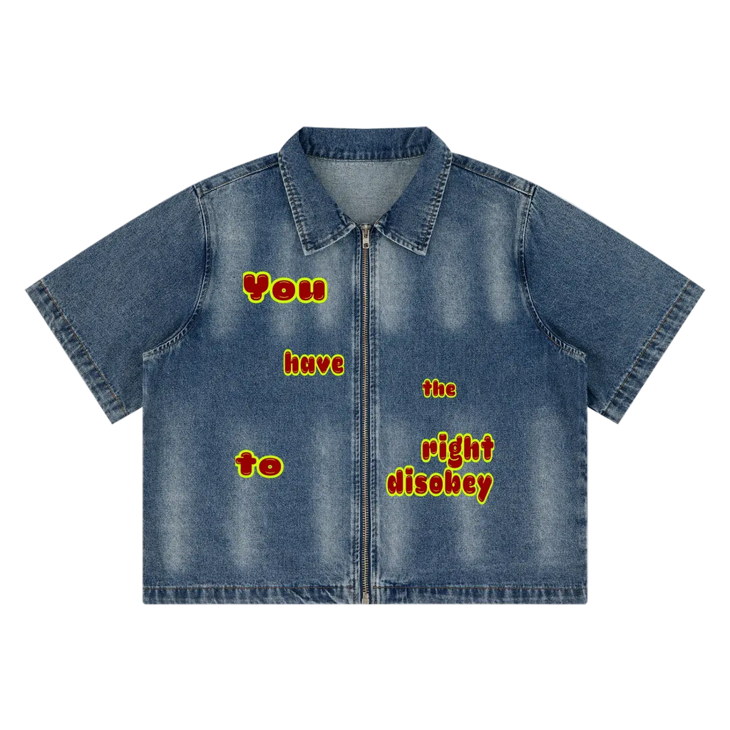 Cropped Denim Shirt – UT0141 ODMPOD