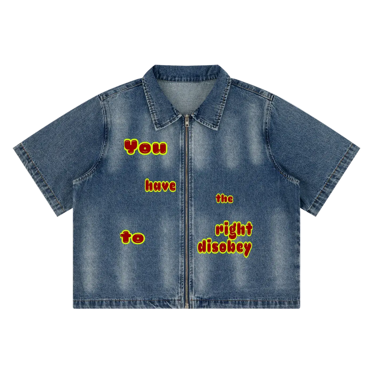 Cropped Denim Shirt – UT0141 ODMPOD