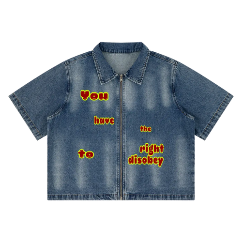 Cropped Denim Shirt – UT0141 ODMPOD
