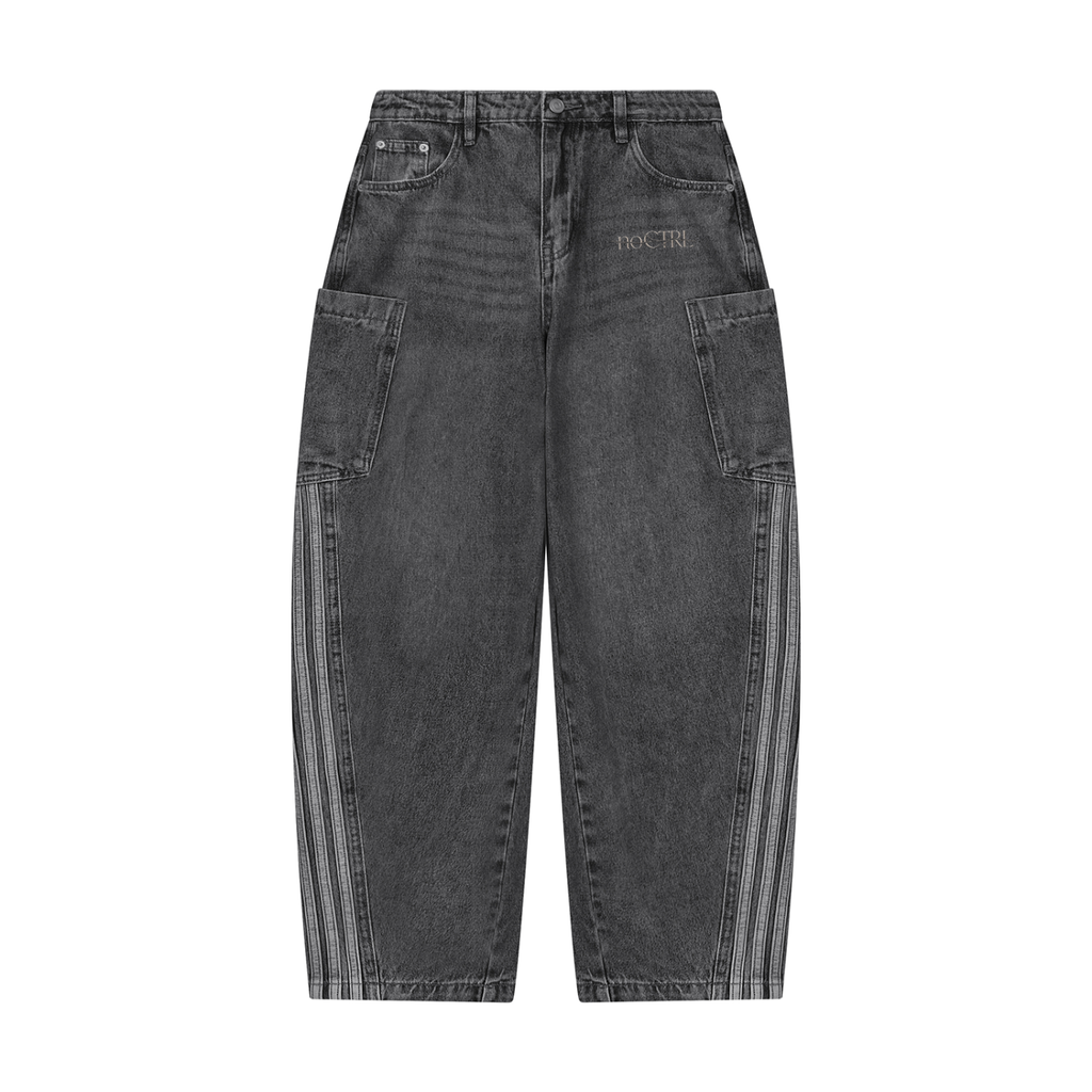 Women's Vintage Wash Barrel Leg Jeans ODMPOD