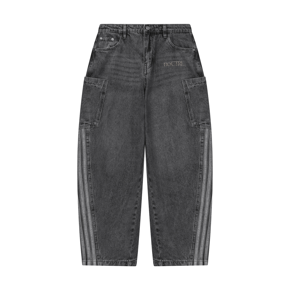 Women's Vintage Wash Barrel Leg Jeans ODMPOD