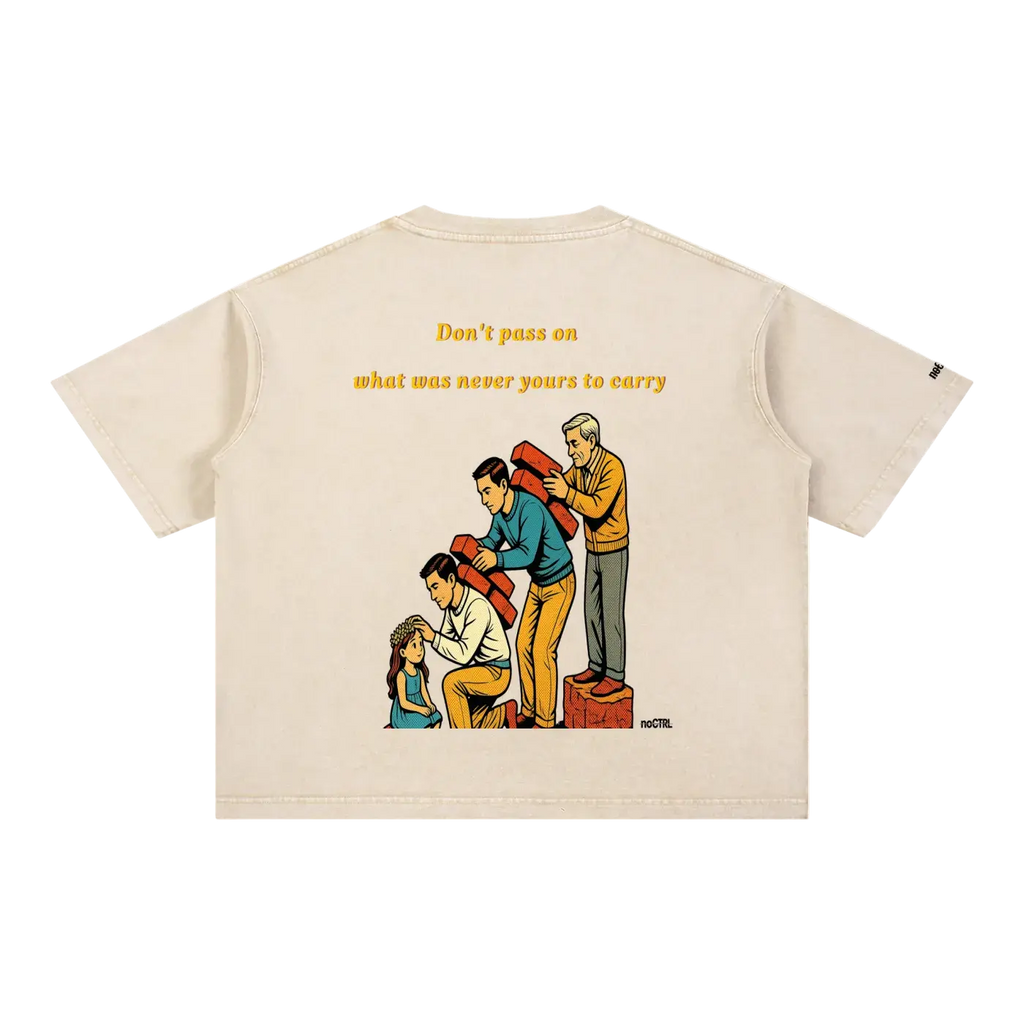 Mineral Wash Boxy Cotton T-Shirt – RT0076 noCTRL