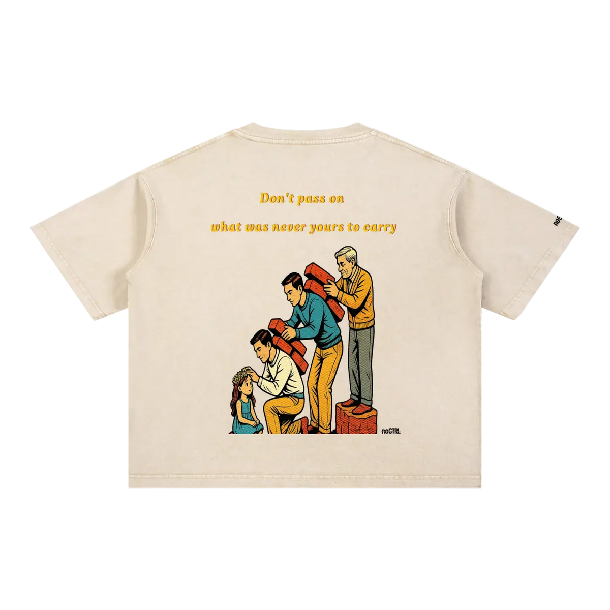 Mineral Wash Boxy Cotton T-Shirt – RT0076 noCTRL