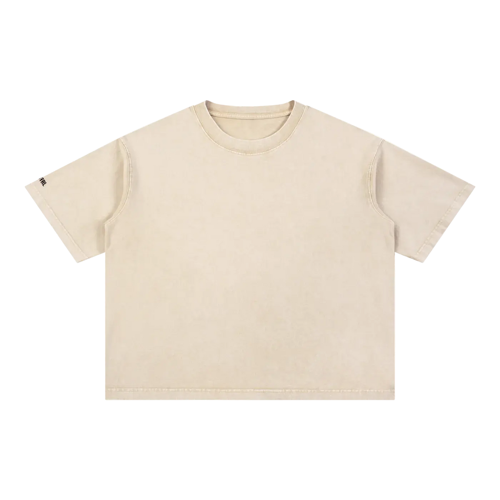 Mineral Wash Boxy Cotton T-Shirt – RT0076 noCTRL