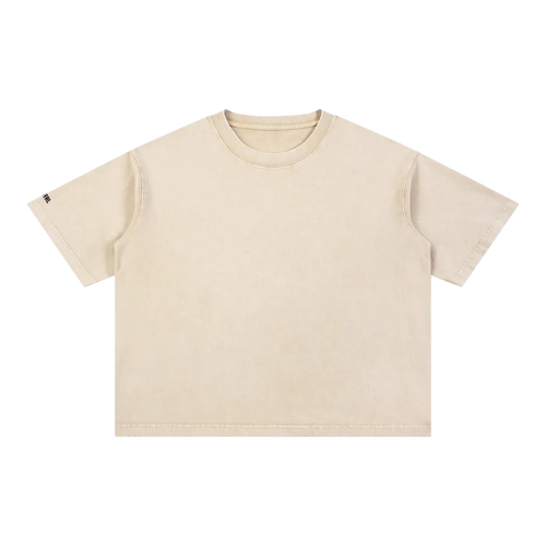 Mineral Wash Boxy Cotton T-Shirt – RT0076 noCTRL