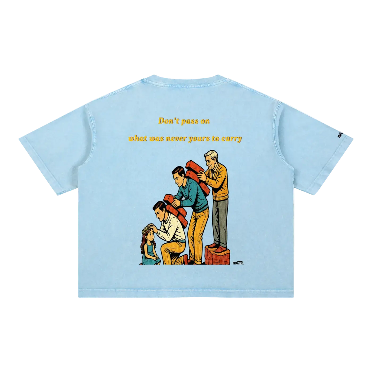 Mineral Wash Boxy Cotton T-Shirt – RT0076 noCTRL